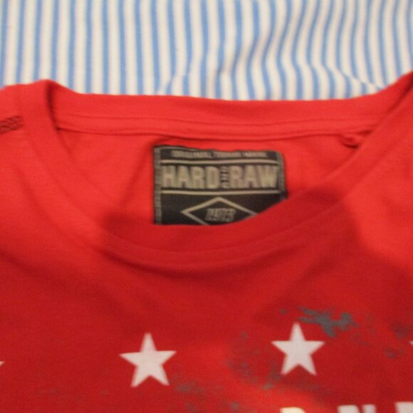 🔥 Red Long Sleeve "Athletics 73" Shirt – HARD AND RAW – Size XL - Picture 6 of 8